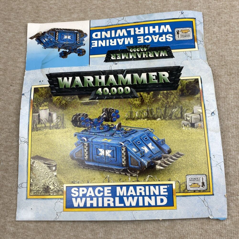 1999 Warhammer 40k Space Marine Whirlwind EMPTY Box -Fair/poor Condition Citadel